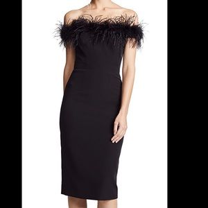Milly Caddy Feathered Bodice Dress